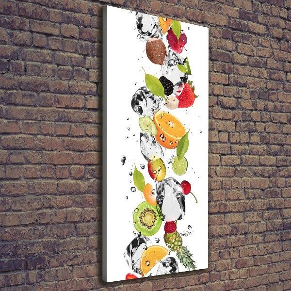 Canvas print Fruit and water