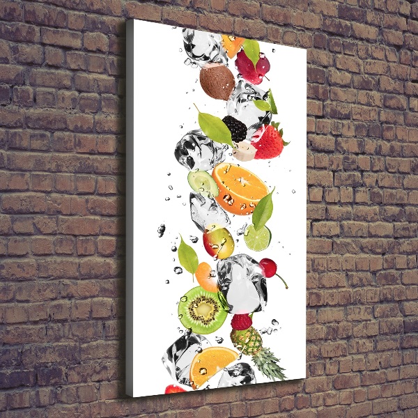 Canvas print Fruit and water