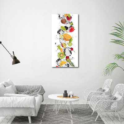 Canvas print Fruit and water