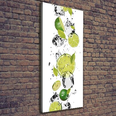 Canvas wall art Lime and water