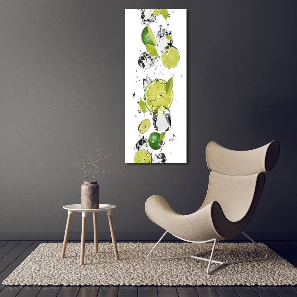 Canvas wall art Lime and water