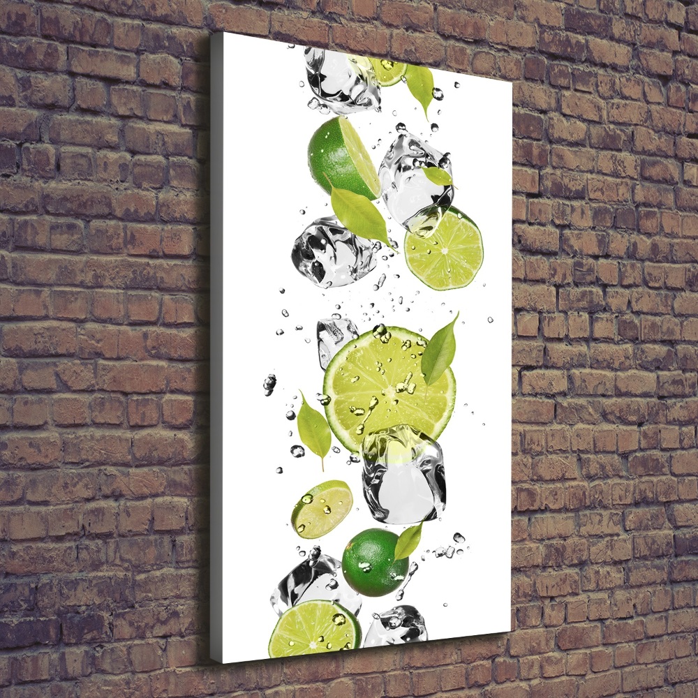 Canvas wall art Lime and water