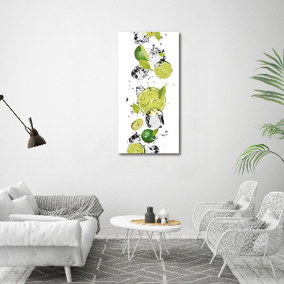 Canvas wall art Lime and water