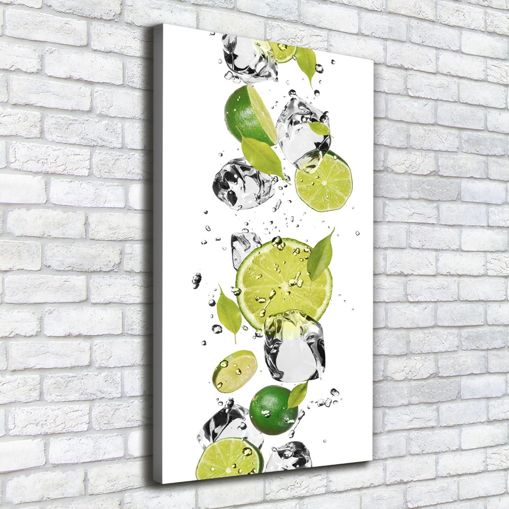 Canvas wall art Lime and water