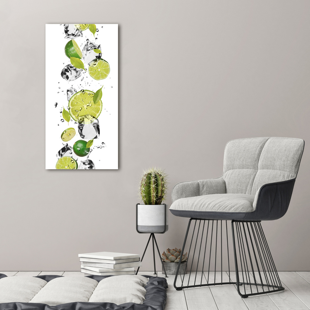 Canvas wall art Lime and water