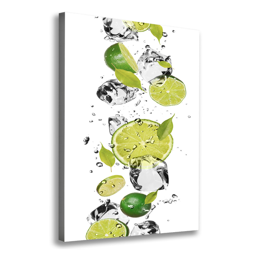 Canvas wall art Lime and water