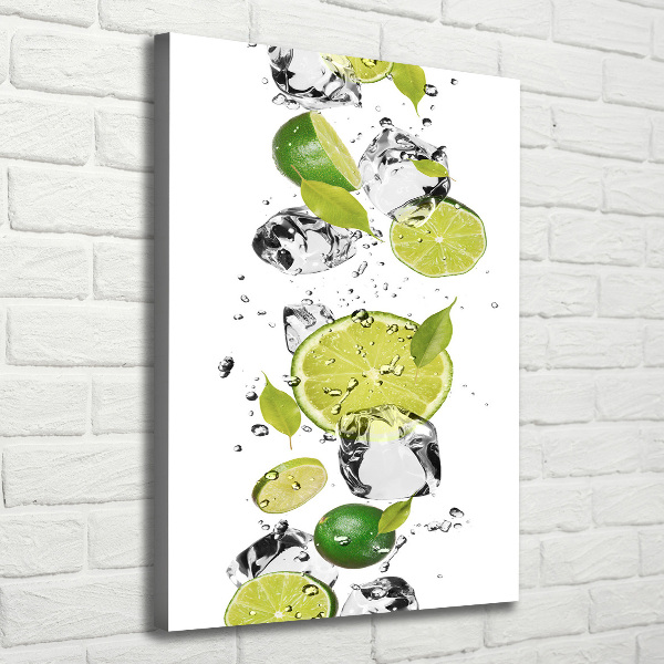 Canvas wall art Lime and water