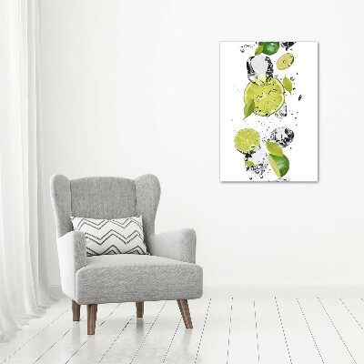 Canvas wall art Lime and water