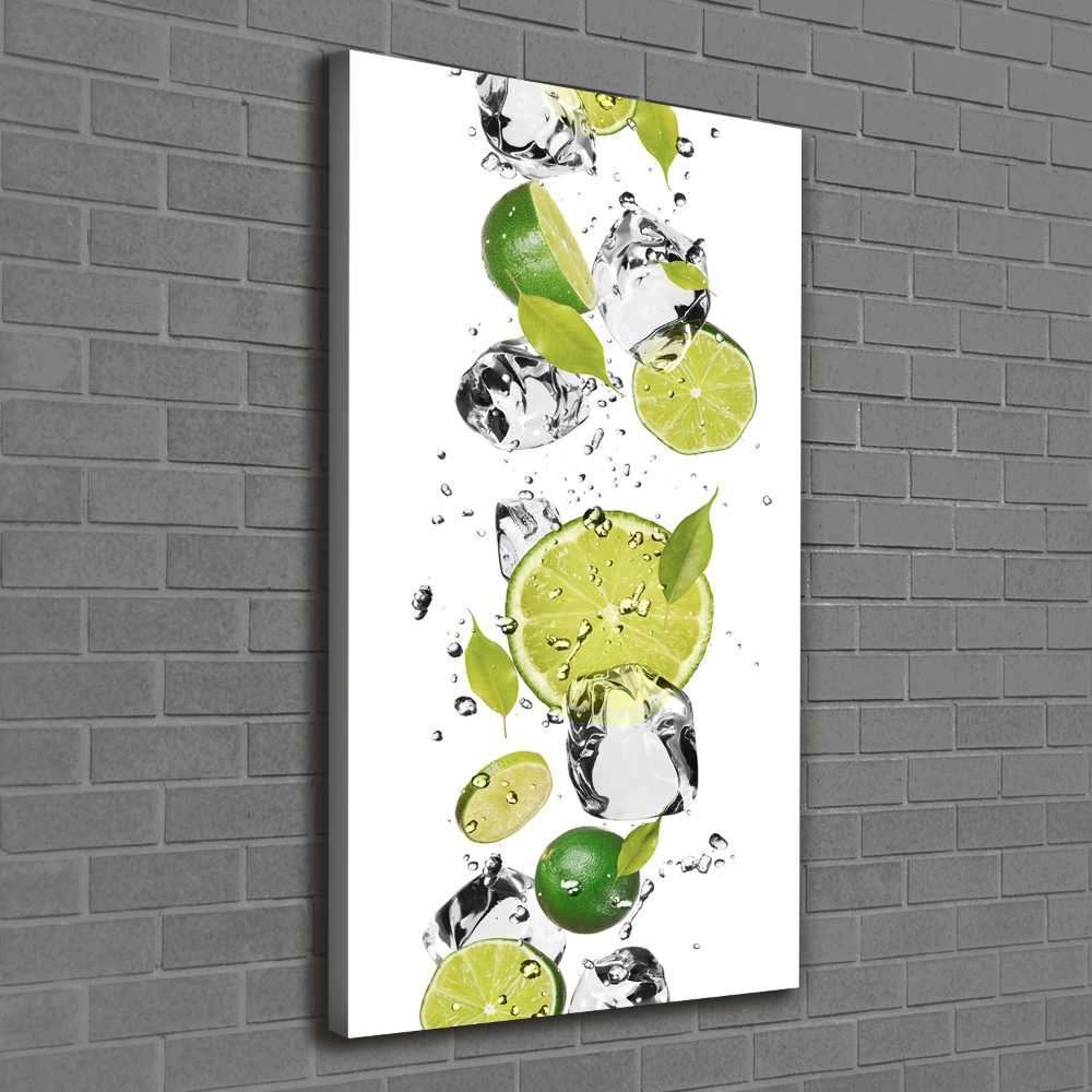 Canvas wall art Lime and water