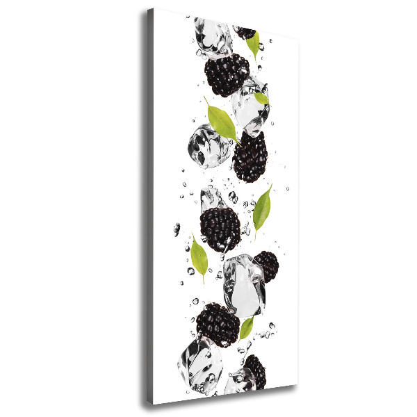 Canvas wall art Blackberries and water