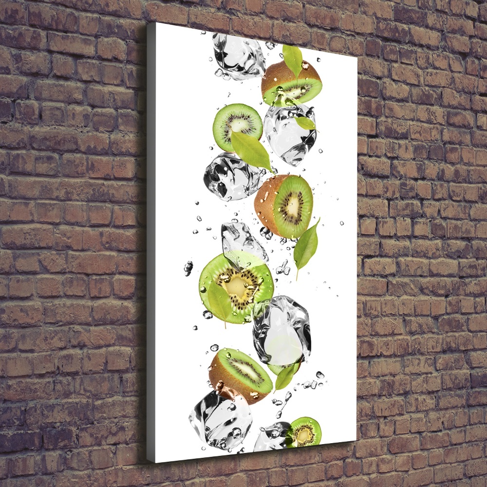 Canvas wall art Kiwi and water