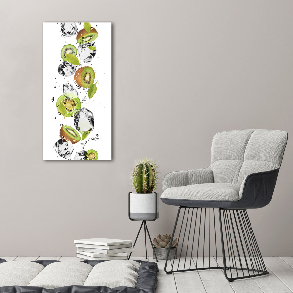 Canvas wall art Kiwi and water