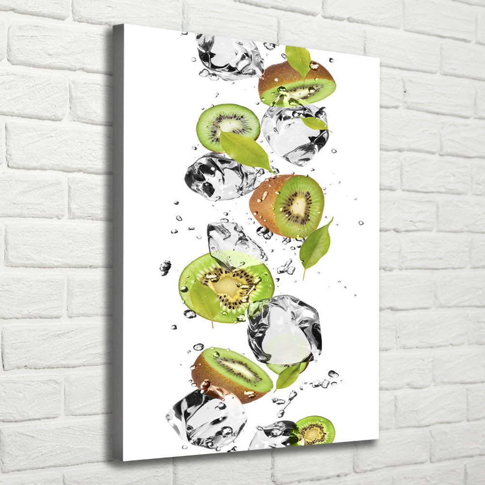 Canvas wall art Kiwi and water