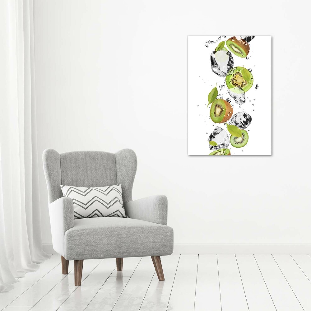 Canvas wall art Kiwi and water