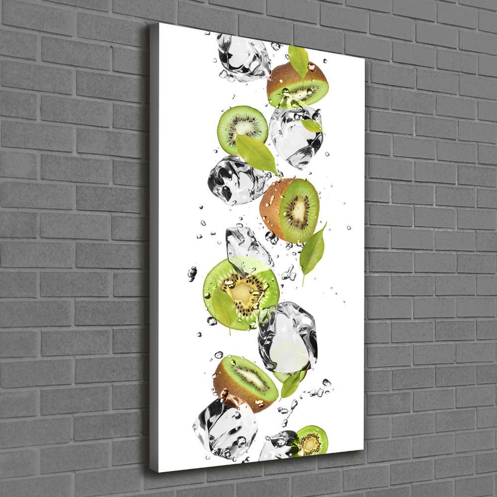 Canvas wall art Kiwi and water