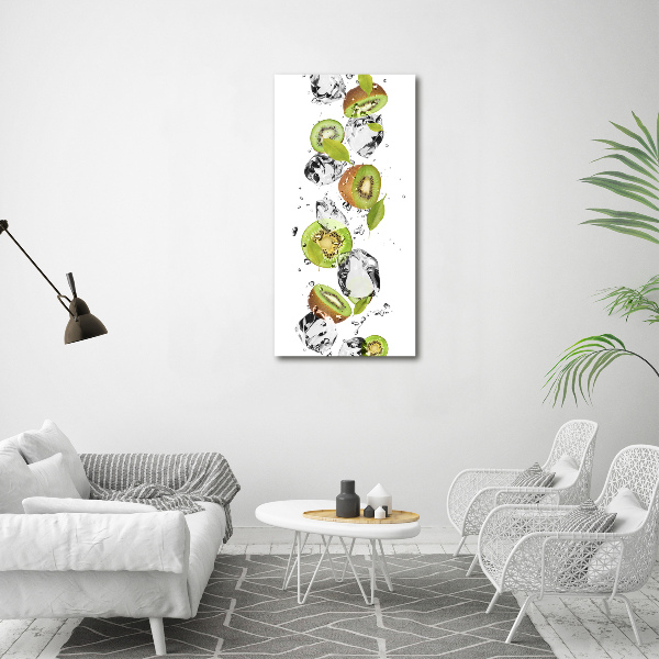 Canvas wall art Kiwi and water