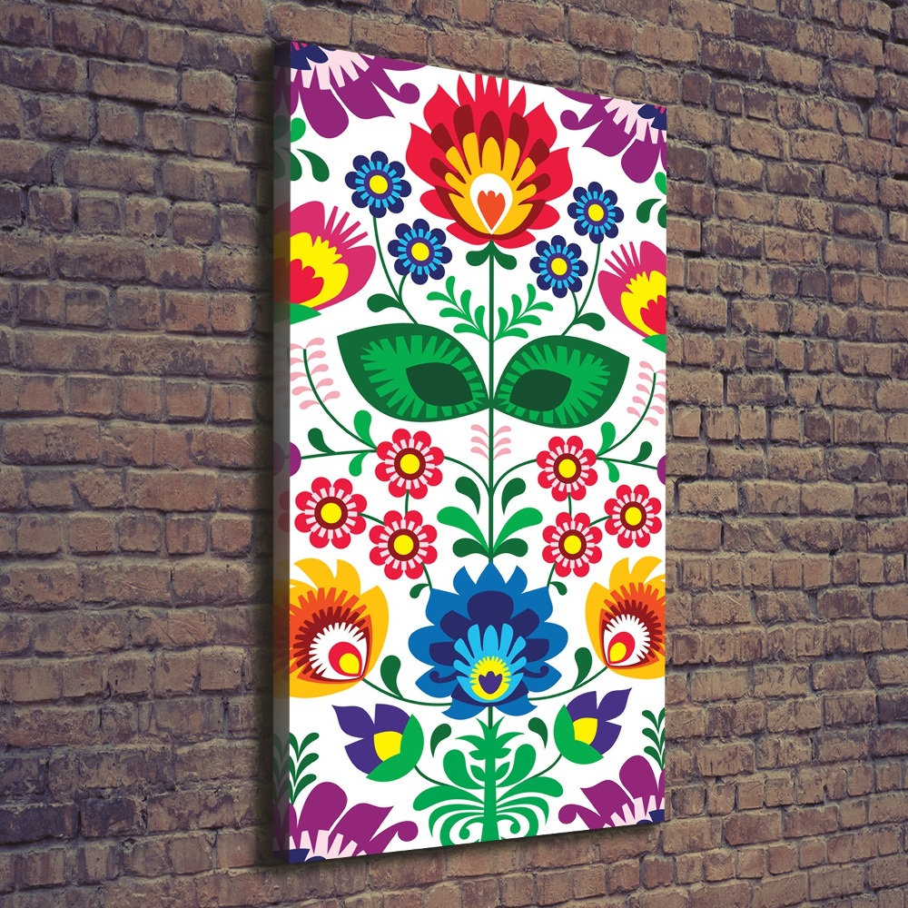 Large canvas wall art Ethnic pattern