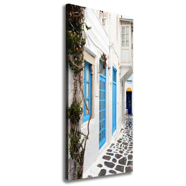 Canvas wall art Greek streets