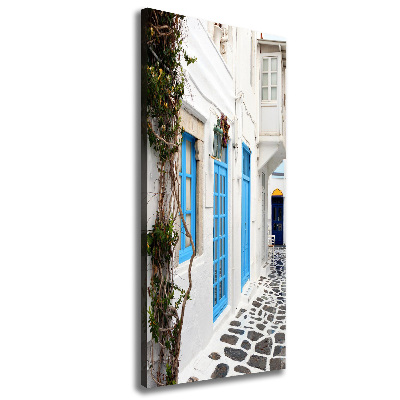 Canvas wall art Greek streets