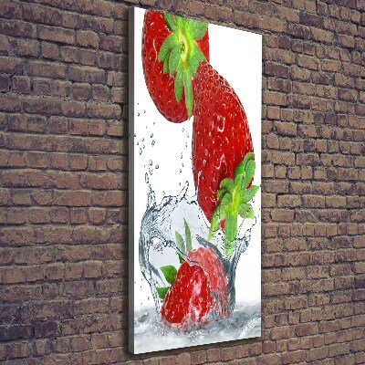 Large canvas wall art Strawberries