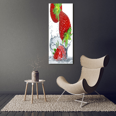 Large canvas wall art Strawberries