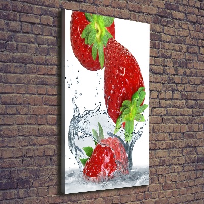 Large canvas wall art Strawberries