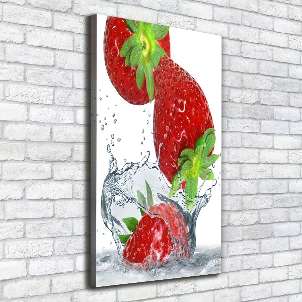 Large canvas wall art Strawberries