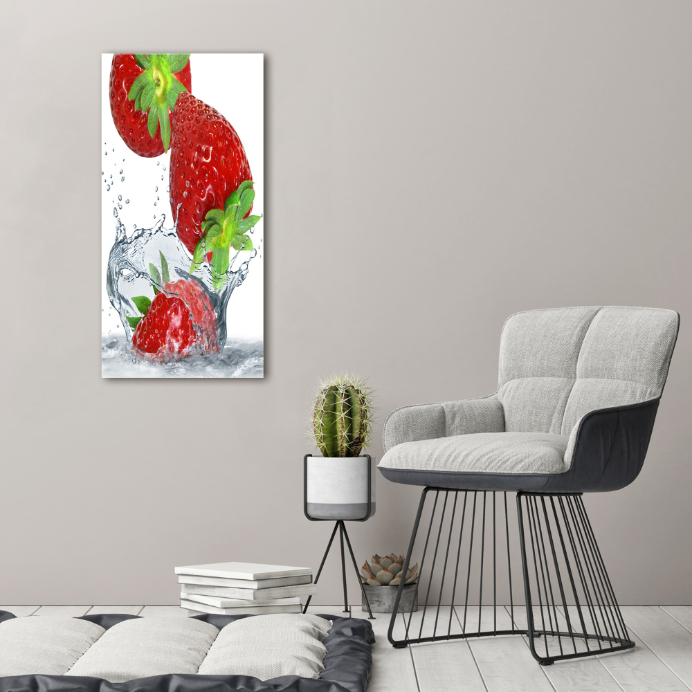 Large canvas wall art Strawberries