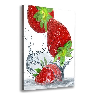 Large canvas wall art Strawberries