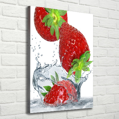 Large canvas wall art Strawberries