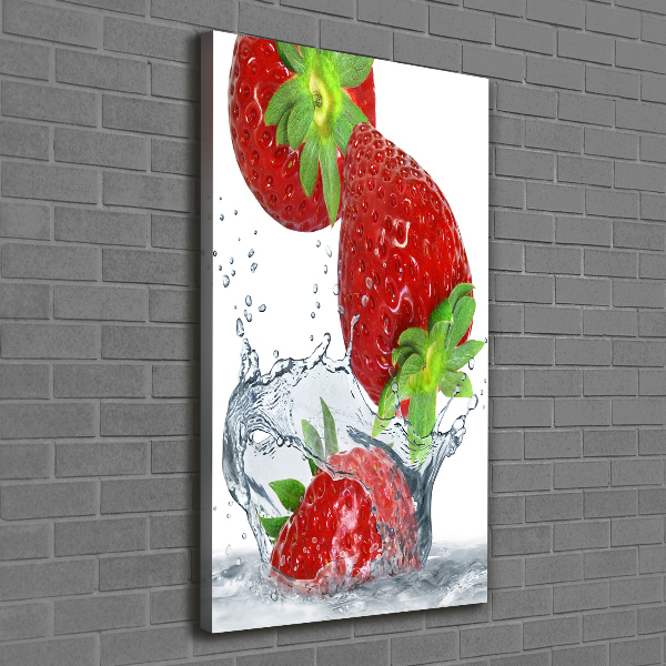 Large canvas wall art Strawberries