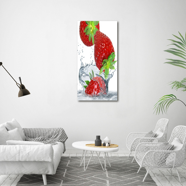 Large canvas wall art Strawberries