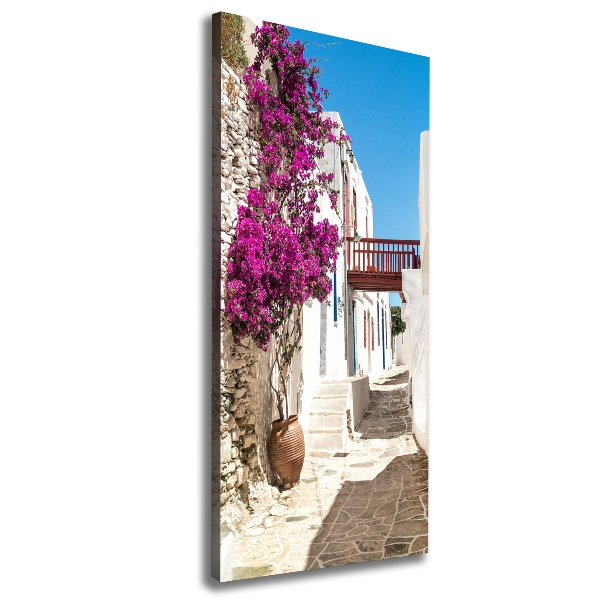 Canvas wall art Greek streets