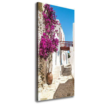 Canvas wall art Greek streets