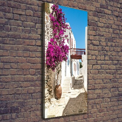 Canvas wall art Greek streets