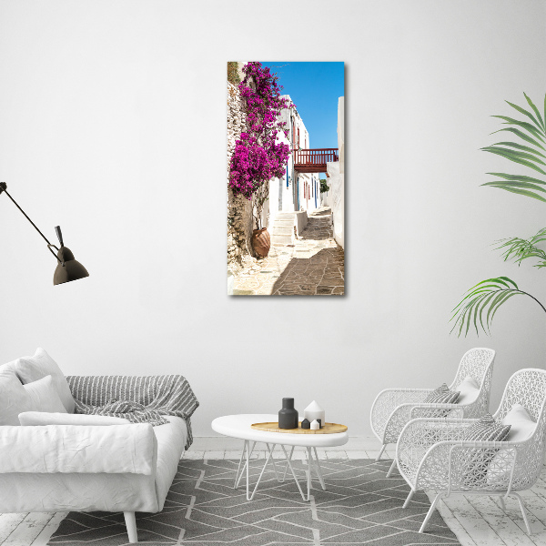 Canvas wall art Greek streets