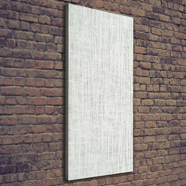 Canvas wall art Linen white canvas