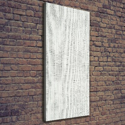 Canvas wall art Linen white canvas