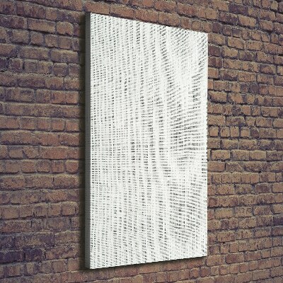 Canvas wall art Linen white canvas