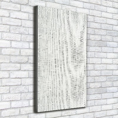 Canvas wall art Linen white canvas