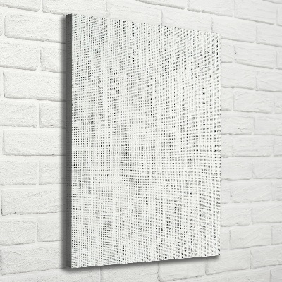 Canvas wall art Linen white canvas