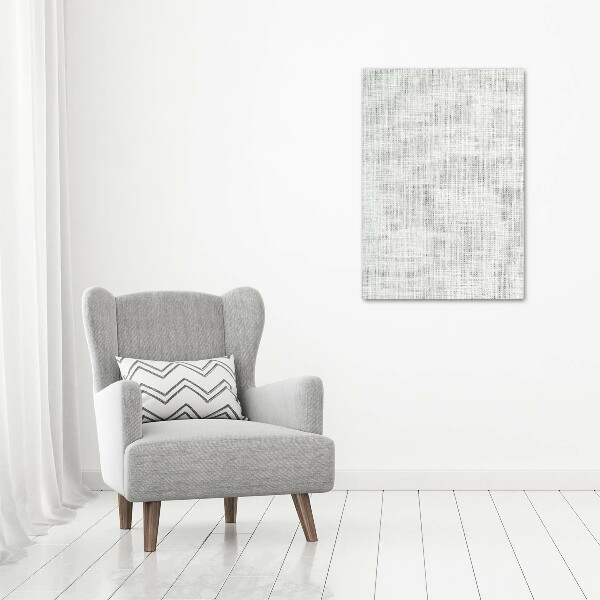 Canvas wall art Linen white canvas