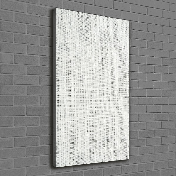 Canvas wall art Linen white canvas