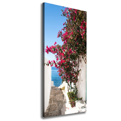 Large canvas wall art Greek streets