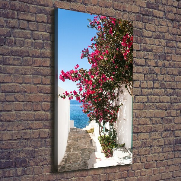 Large canvas wall art Greek streets