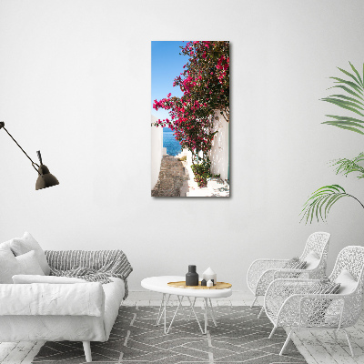 Large canvas wall art Greek streets