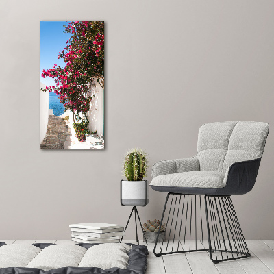 Large canvas wall art Greek streets