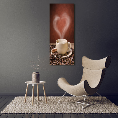 Large canvas wall art Aromatic coffee