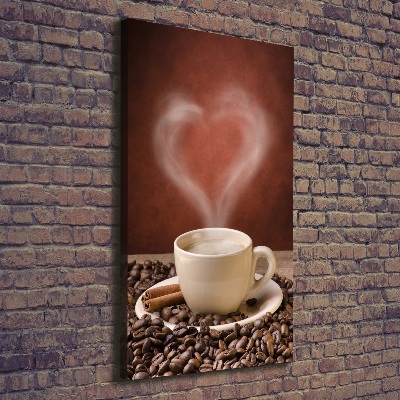 Large canvas wall art Aromatic coffee