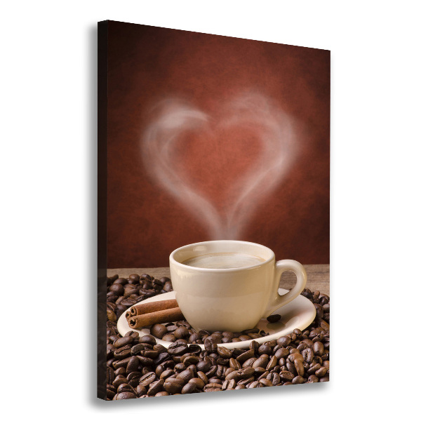 Large canvas wall art Aromatic coffee